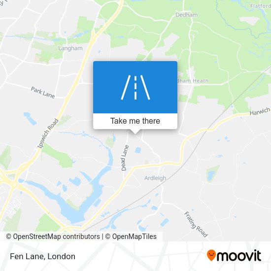 Fen Lane map