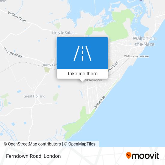 Ferndown Road map