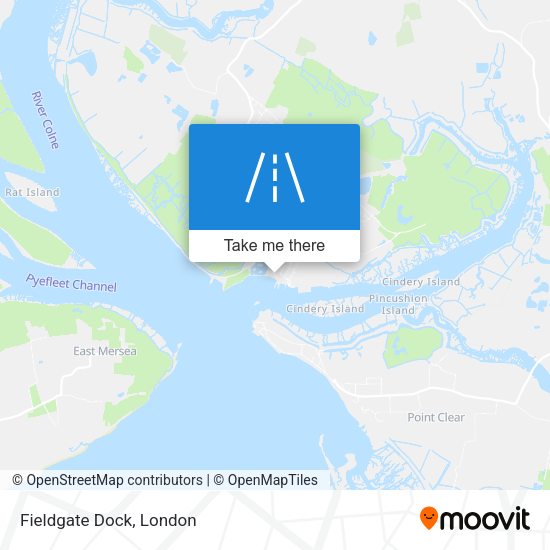 Fieldgate Dock map