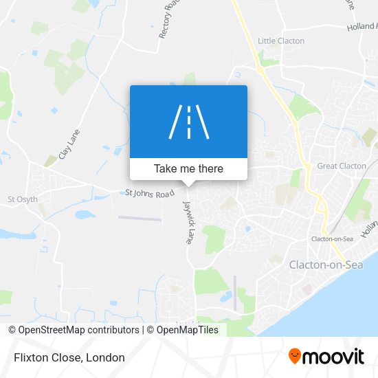 Flixton Close map