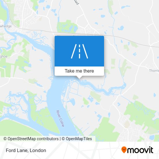 Ford Lane map