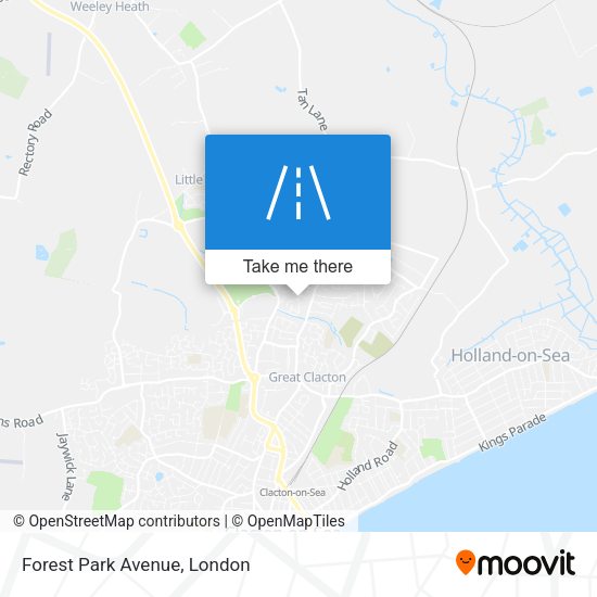 Forest Park Avenue map