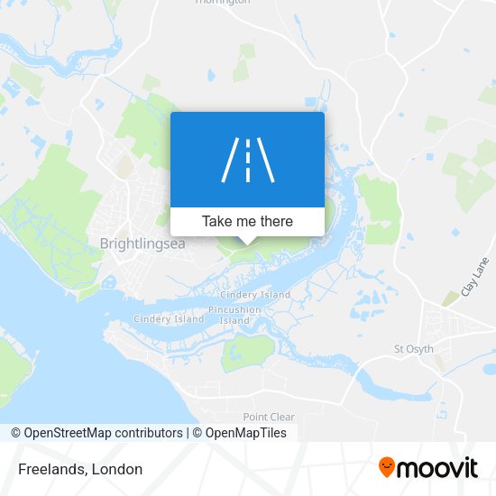 Freelands map