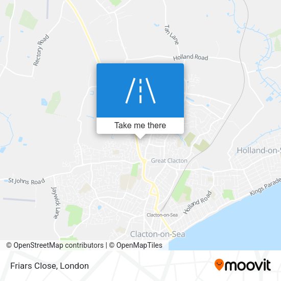 Friars Close map