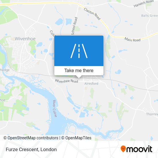Furze Crescent map