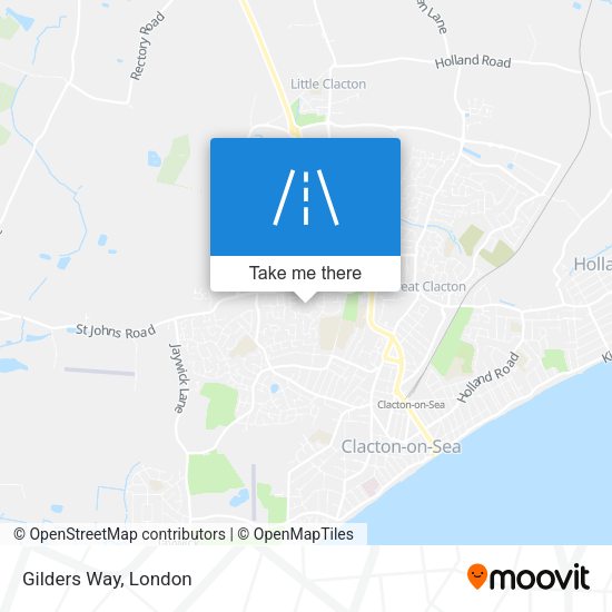 Gilders Way map