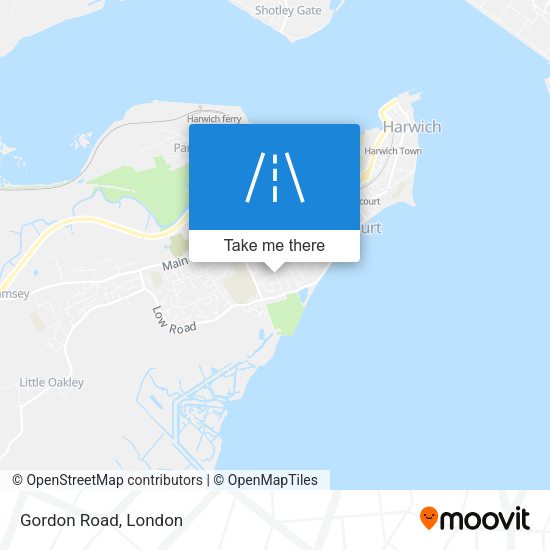 Gordon Road map