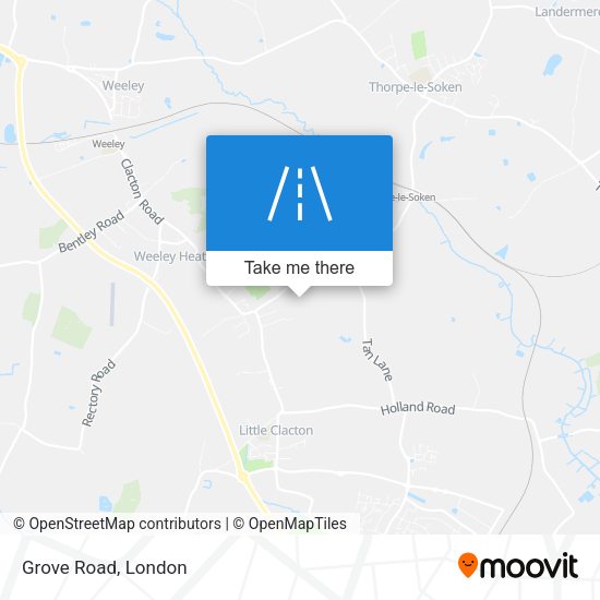 Grove Road map