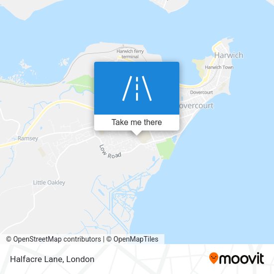 Halfacre Lane map