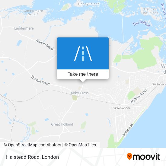 Halstead Road map