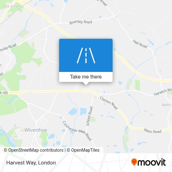 Harvest Way map