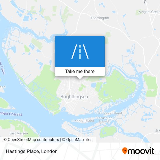Hastings Place map
