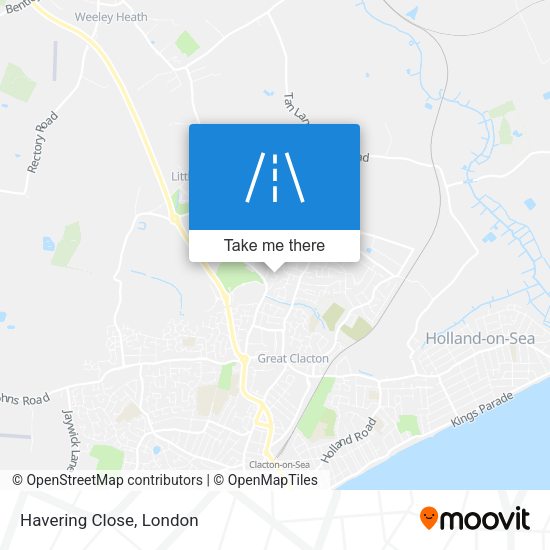 Havering Close map
