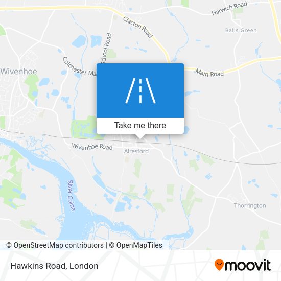 Hawkins Road map