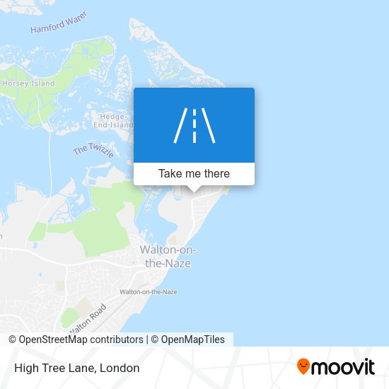 High Tree Lane map