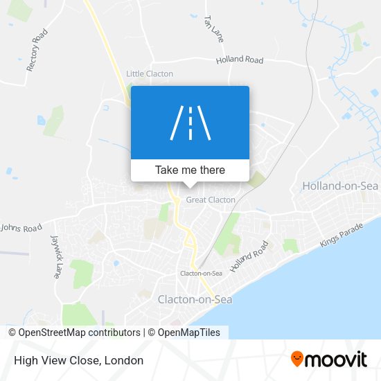High View Close map