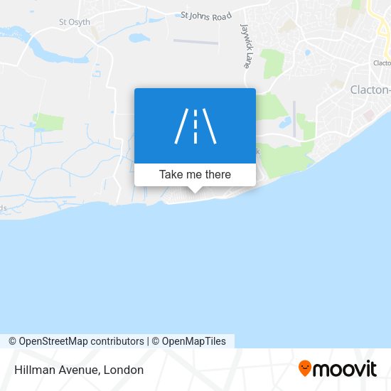 Hillman Avenue map