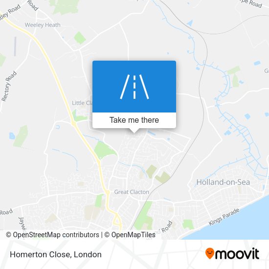 Homerton Close map
