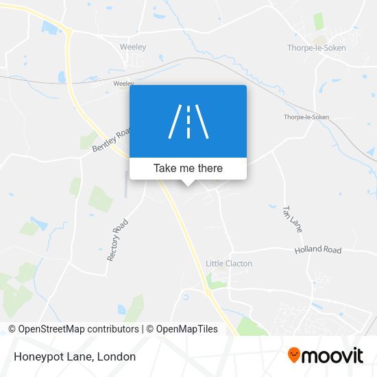 Honeypot Lane map