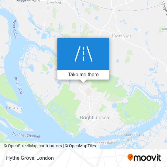 Hythe Grove map