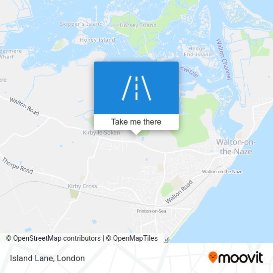 Island Lane map