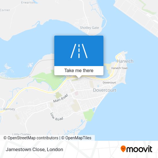 Jamestown Close map