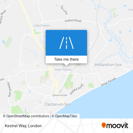 Kestrel Way map