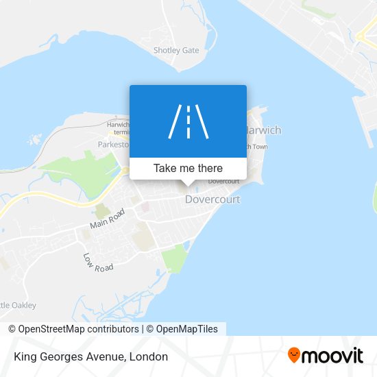 King Georges Avenue map