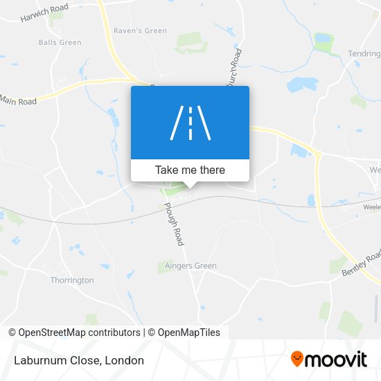Laburnum Close map