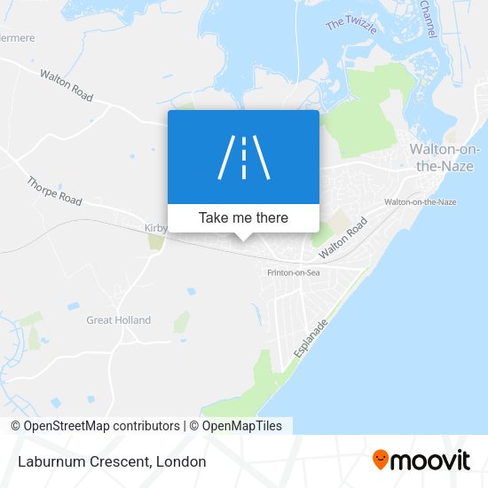 Laburnum Crescent map