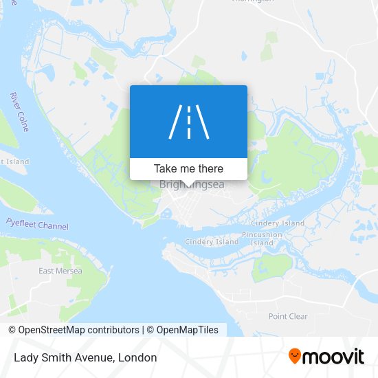 Lady Smith Avenue map