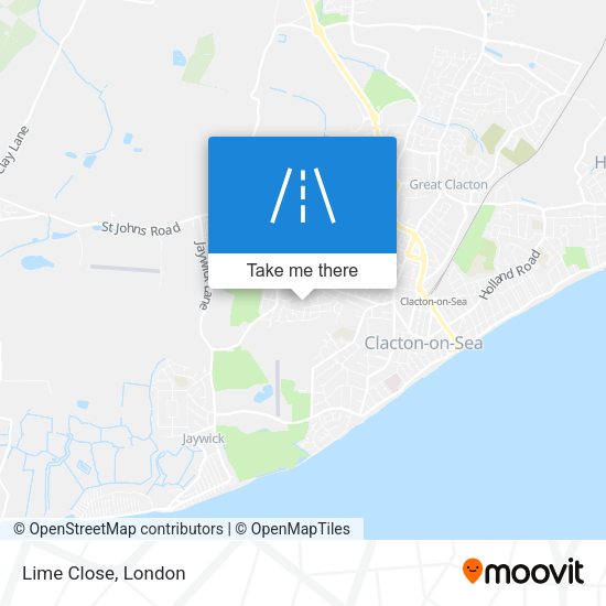 Lime Close map