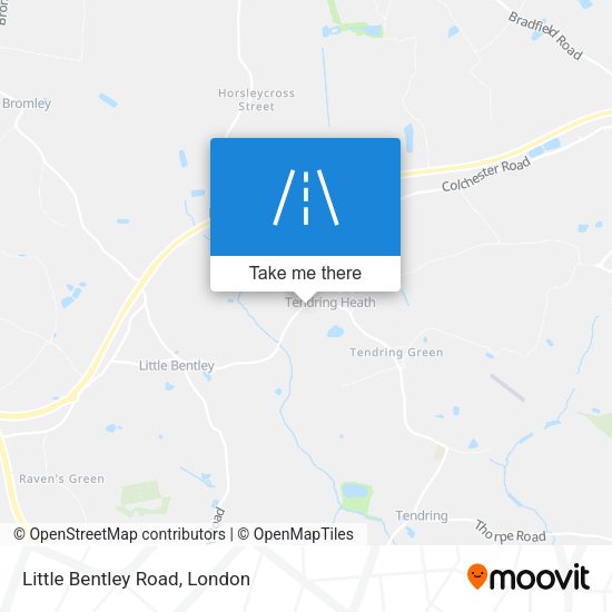 Little Bentley Road map