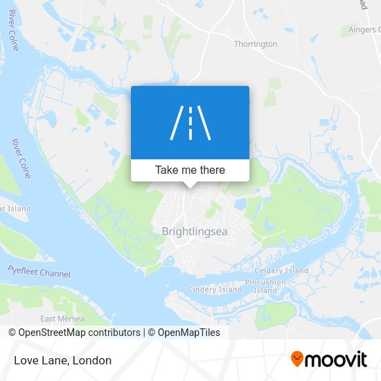 Love Lane map