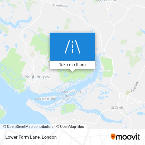 Lower Farm Lane map