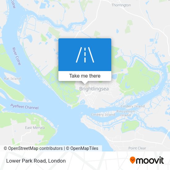 Lower Park Road map