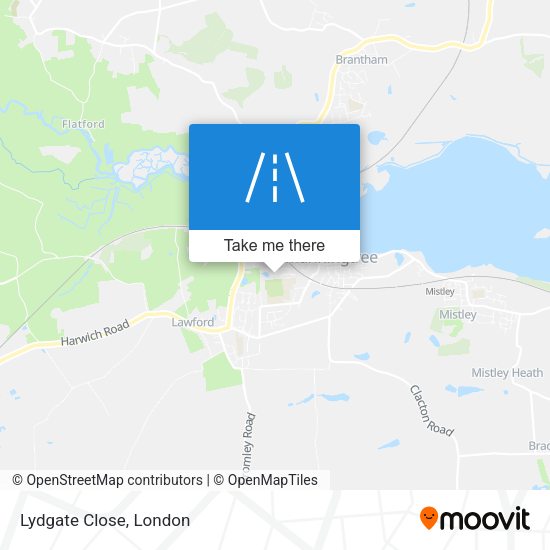 Lydgate Close map