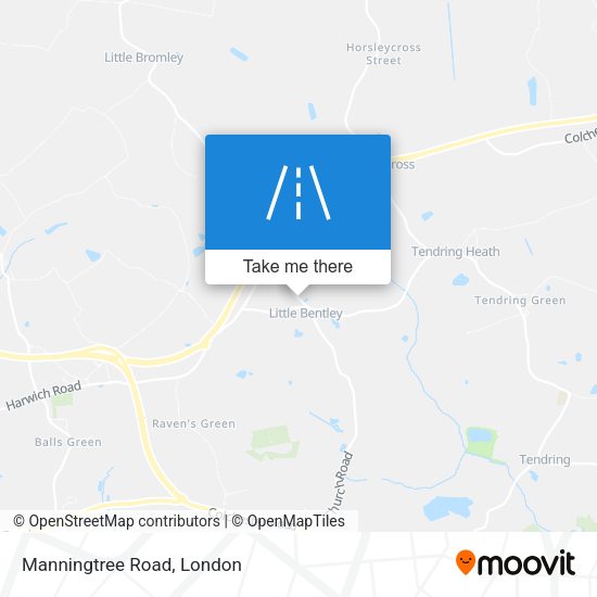 Manningtree Road map