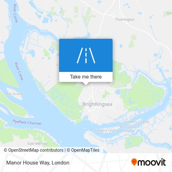 Manor House Way map