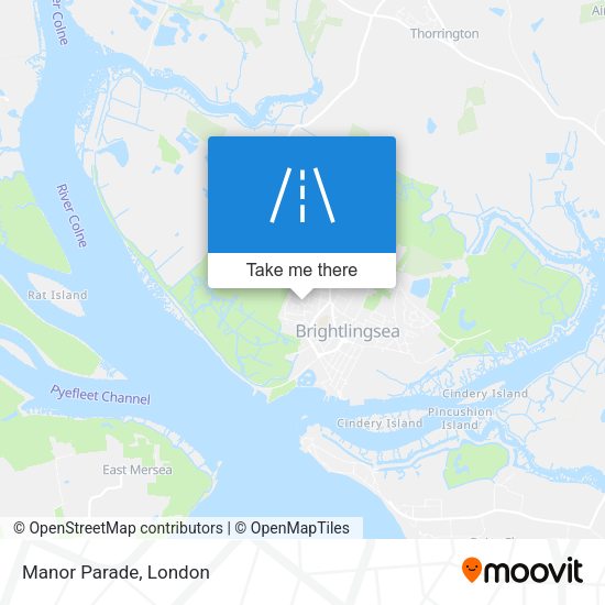 Manor Parade map