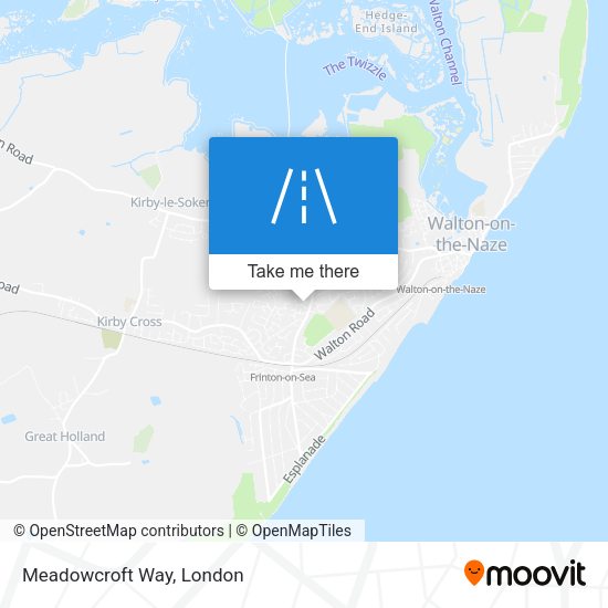 Meadowcroft Way map