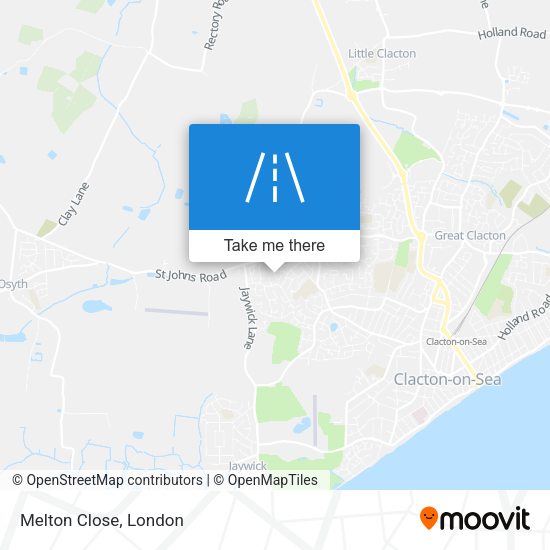 Melton Close map