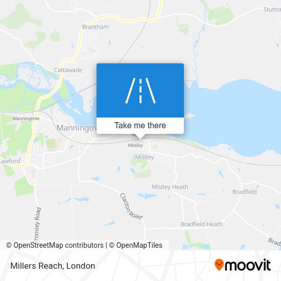 Millers Reach map