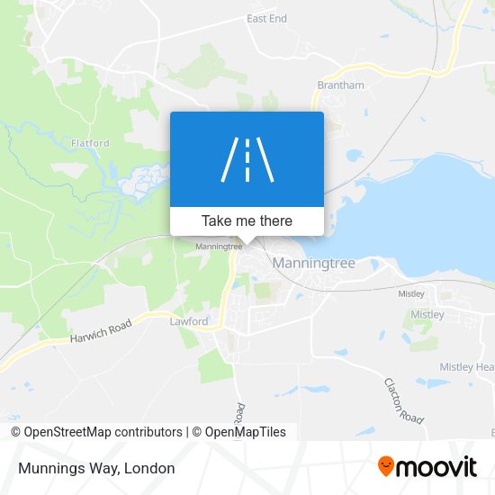 Munnings Way map