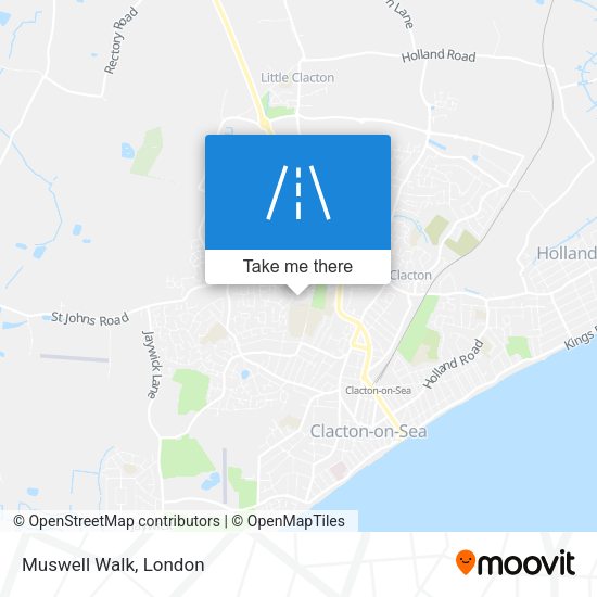 Muswell Walk map