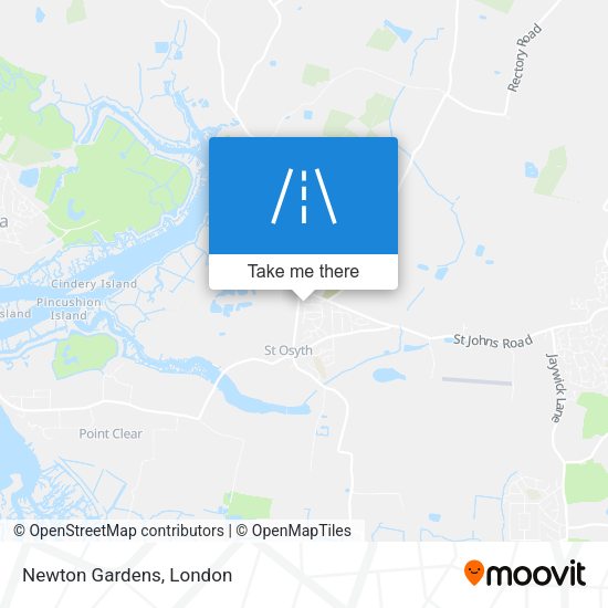 Newton Gardens map