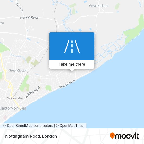 Nottingham Road map