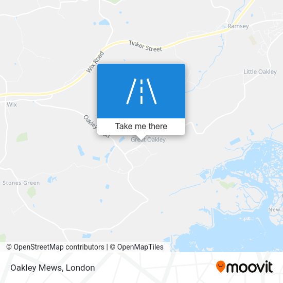 Oakley Mews map