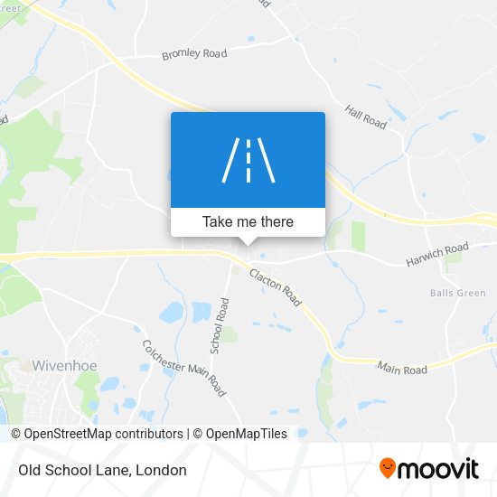 Old School Lane map