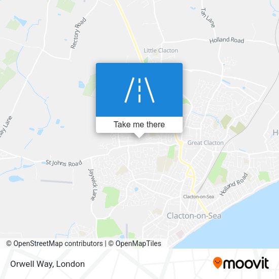 Orwell Way map